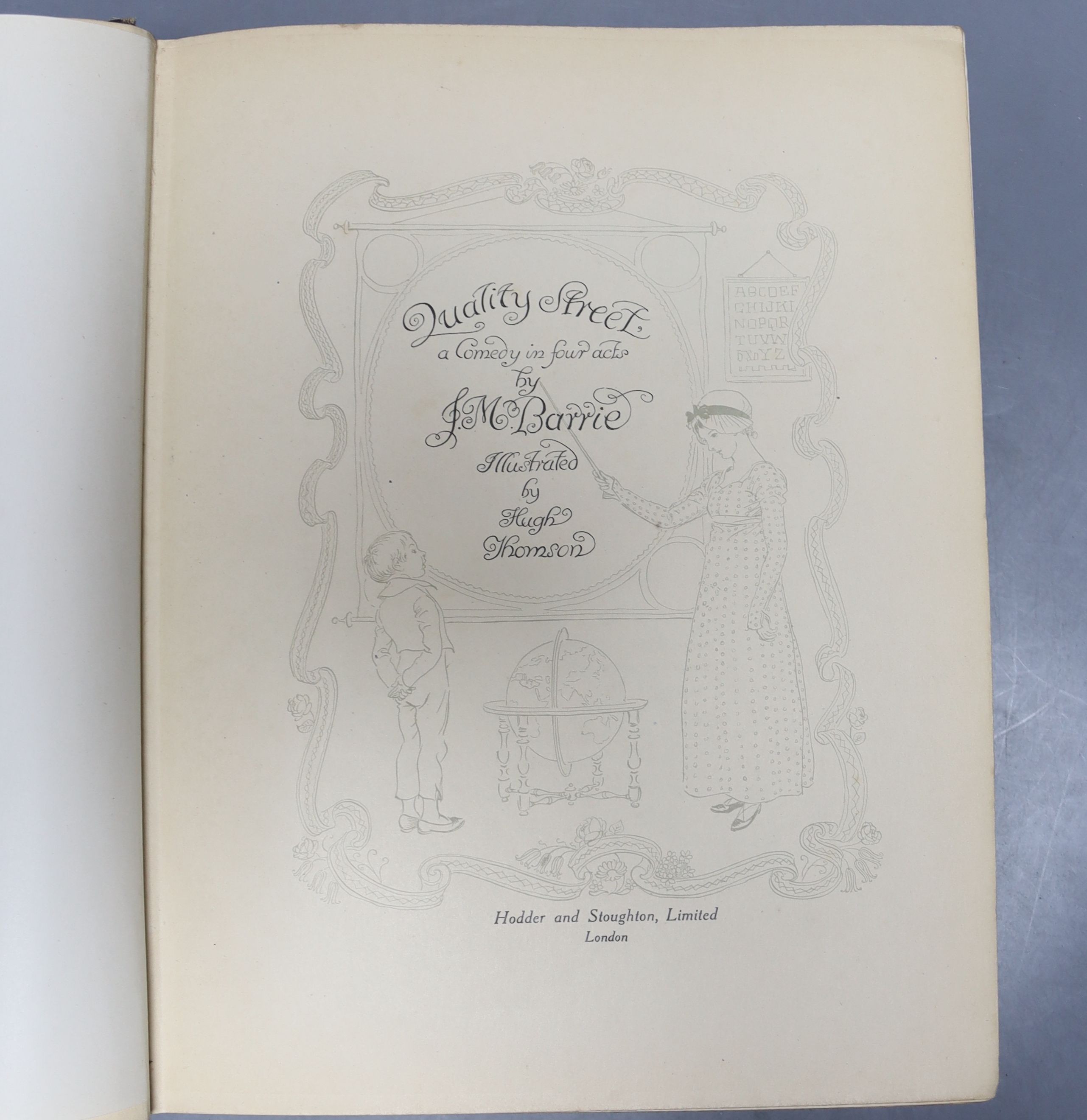 Barrie, J.M. Quality Street, illustrated by Hugh Thomson, and another, Society for Promoting Christian Knowledge, full calf